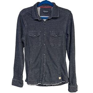 RNT 23 Heavyweight Button Knit Shirt Streetwear Grunge Black Ron Tomson Medium